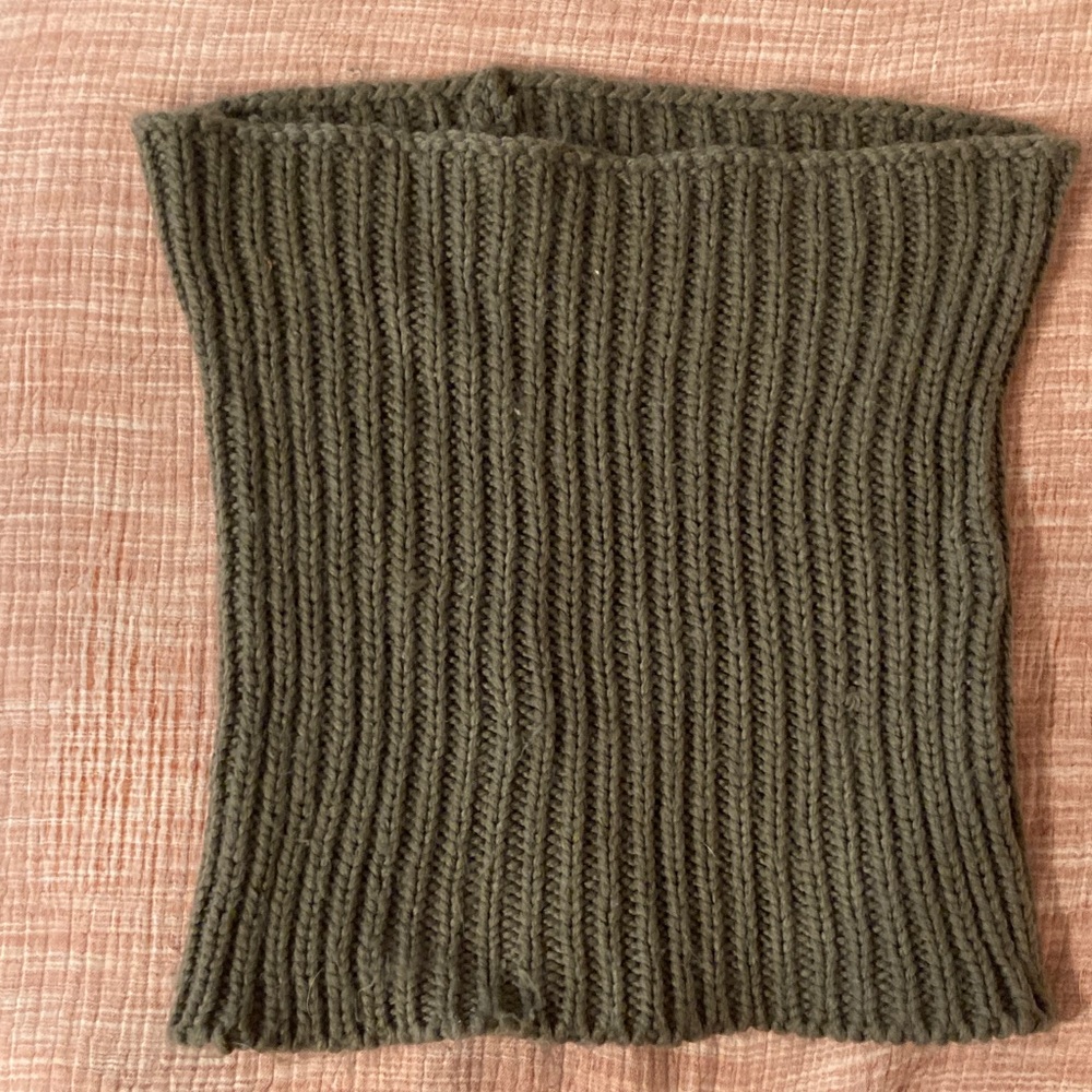 Brixton Olive Green Knit Scarf